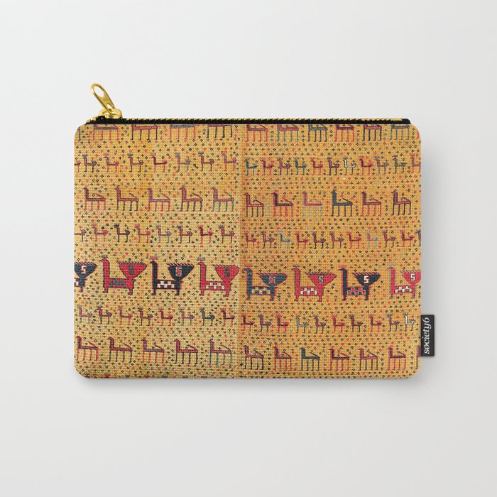 Shahsavan Moghan Southeast Caucasus Flatwoven Cover Print Carry All Pouch Gallery Image 1