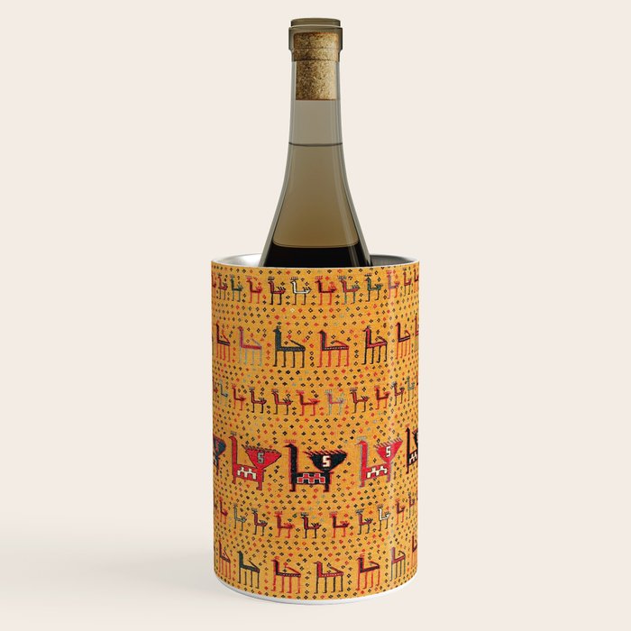 Shahsavan Moghan Southeast Caucasus Flatwoven Cover Print Wine Chiller Gallery Image 3