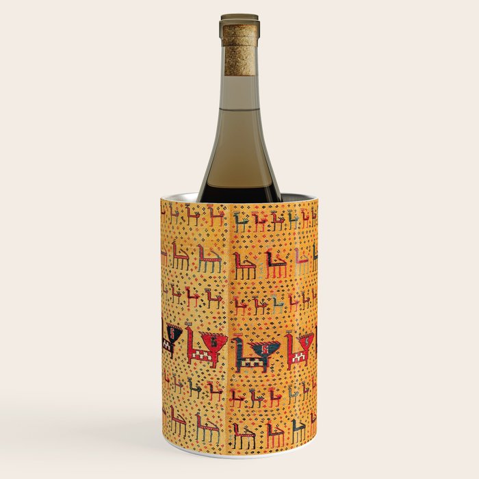 Shahsavan Moghan Southeast Caucasus Flatwoven Cover Print Wine Chiller Gallery Image 1