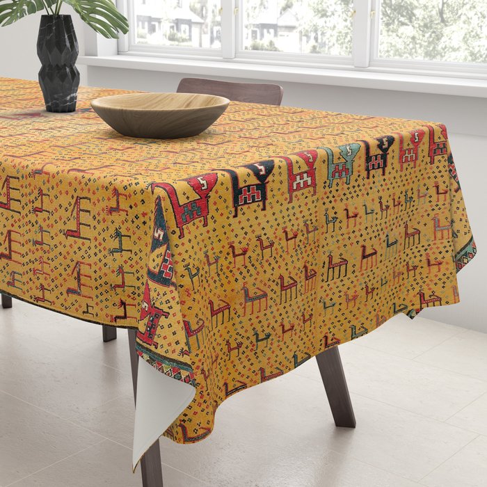 Shahsavan Moghan Southeast Caucasus Flatwoven Cover Print Tablecloth Gallery Image 3