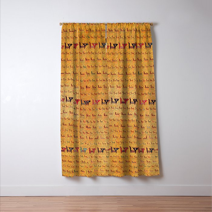 Shahsavan Moghan Southeast Caucasus Flatwoven Cover Print Window Curtain Gallery Image 3