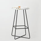 Cardinal Couple in Birch Trees Stool Gallery Image 1