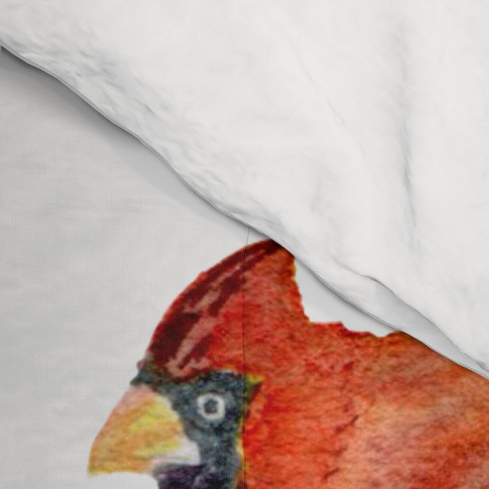 Cardinal Couple in Birch Trees Comforter Gallery Image 4
