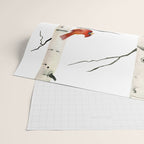 Cardinal Couple in Birch Trees Wrapping Paper Gallery Image 2