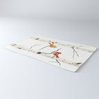 Cardinal Couple in Birch Trees Rug Gallery Image 3
