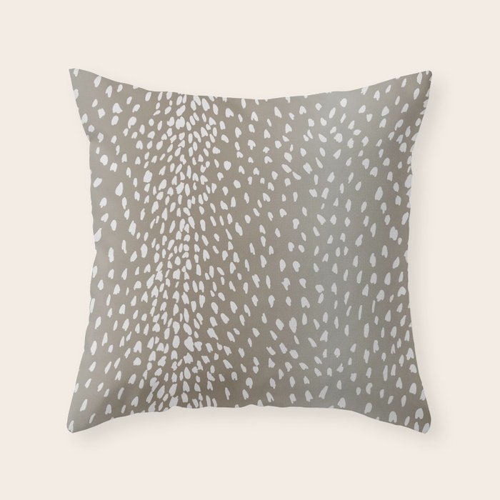 Antelope Fawn Print Throw Pillow Gallery Image 6