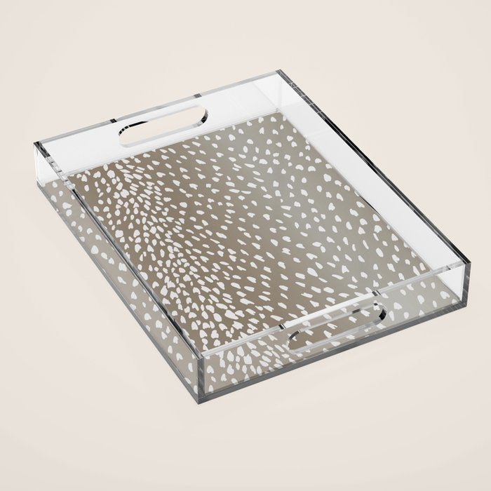 Antelope Fawn Print Acrylic Tray Gallery Image 1