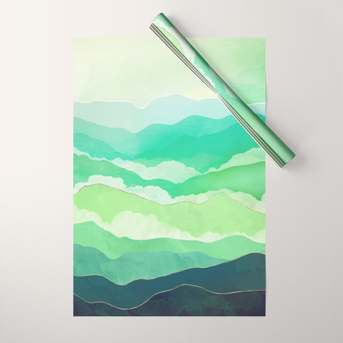 Emerald Spring Wrapping Paper Gallery Image 1