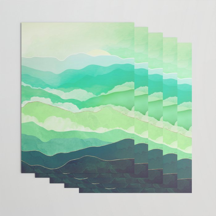 Emerald Spring Wrapping Paper Gallery Image 3