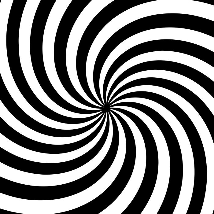 Black And White Op Art Spiral Coffee Mug Gallery Image 2