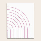 Minimal Arch XXVI White and Pink Modern Geometric Lines Notebook Gallery Image 4