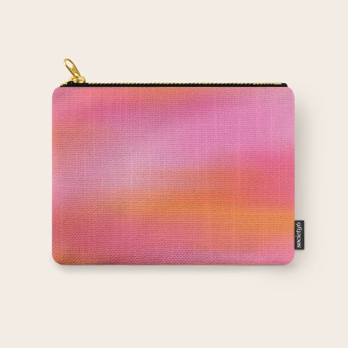 Pink and. Orange gradient colours inspiration Carry All Pouch Gallery Image 1