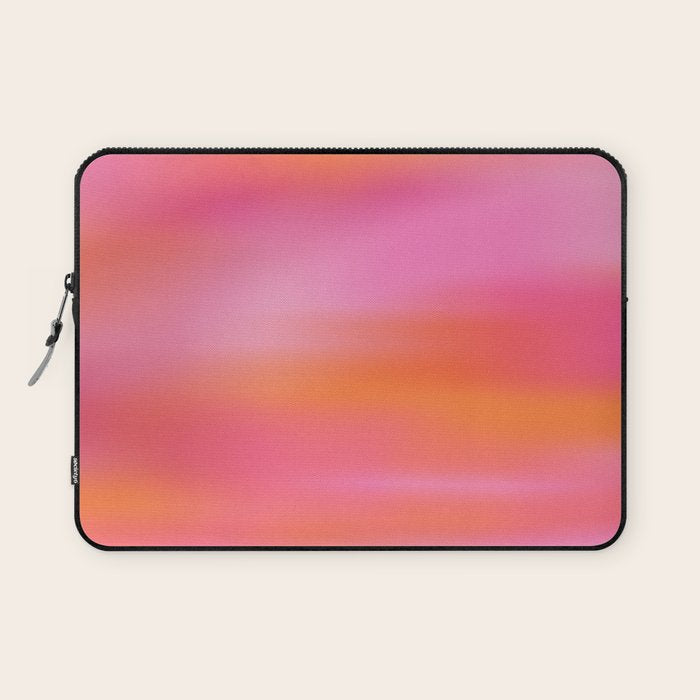 Pink and. Orange gradient colours inspiration Laptop Sleeve Gallery Image 1