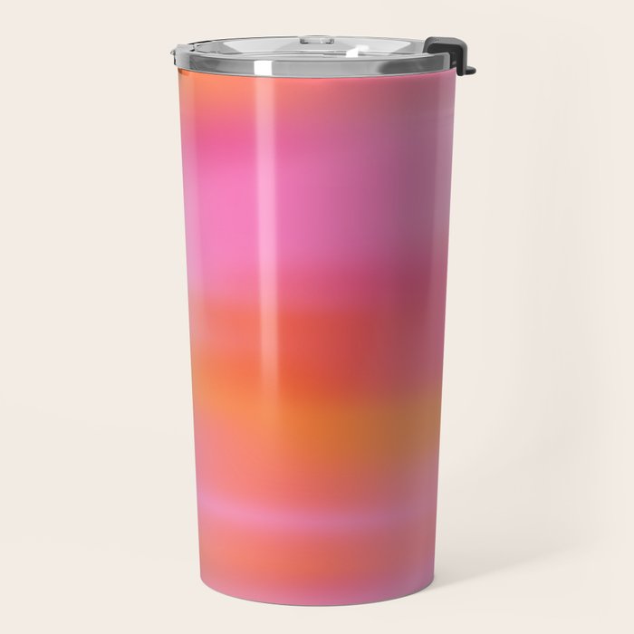 Pink and. Orange gradient colours inspiration Travel Mug Gallery Image 2