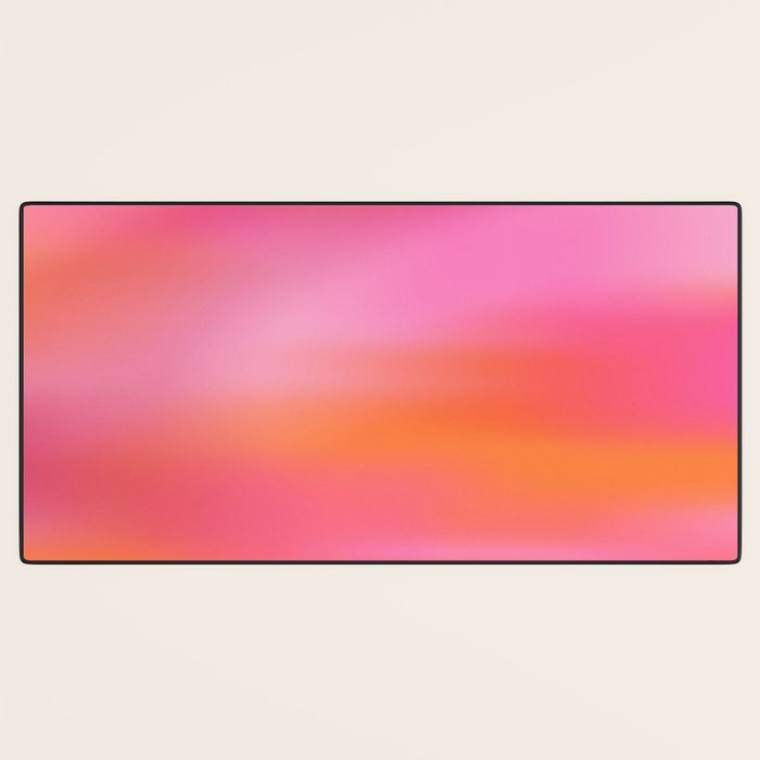 Pink and. Orange gradient colours inspiration Desk Mat Gallery Image 3