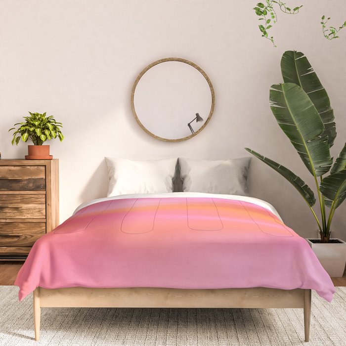 Pink and. Orange gradient colours inspiration Comforter Gallery Image 3
