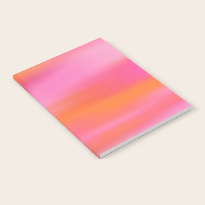 Pink and. Orange gradient colours inspiration Notebook Gallery Image 2