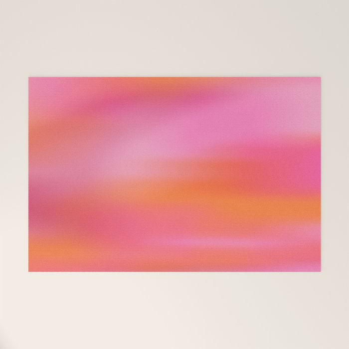 Pink and. Orange gradient colours inspiration Welcome Mat Gallery Image 1