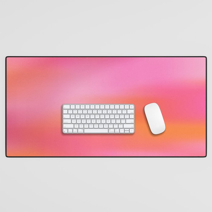 Pink and. Orange gradient colours inspiration Desk Mat Gallery Image 1