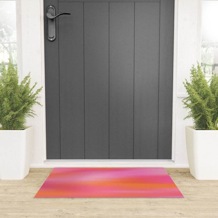 Pink and. Orange gradient colours inspiration Welcome Mat Gallery Image 3