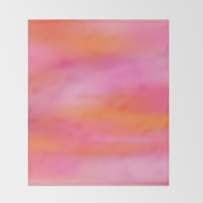 Pink and. Orange gradient colours inspiration Throw Blanket Gallery Image 2