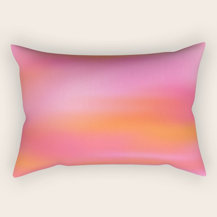 Pink and. Orange gradient colours inspiration Rectangular Pillow