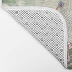 Peacock, Ohara Koson - Japanese Woodcut Bath Mat Gallery Image 2