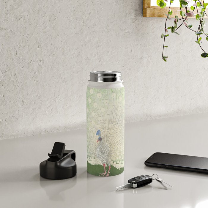 Peacock, Ohara Koson - Japanese Woodcut Water Bottle Gallery Image 5