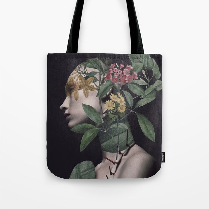 Lady Portrait Tote Bag Gallery Image 1