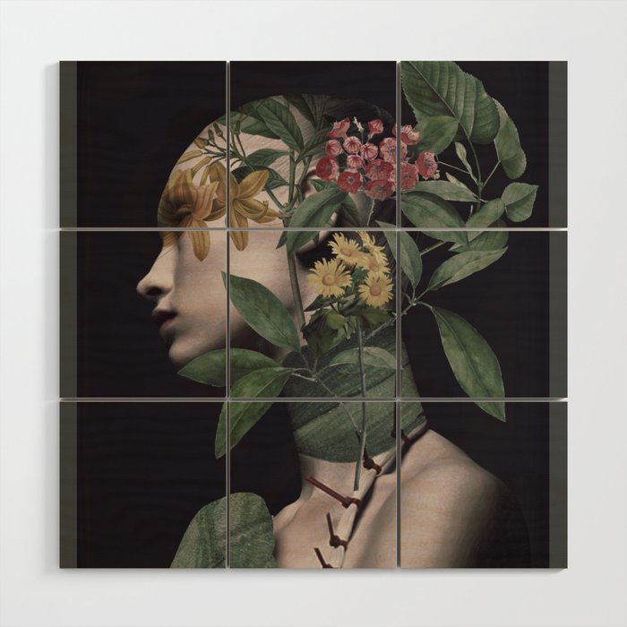 Lady Portrait Wood Wall Art Gallery Image 1