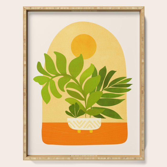 Sunday Sunset Window Garden Series Serving Tray Gallery Image 1
