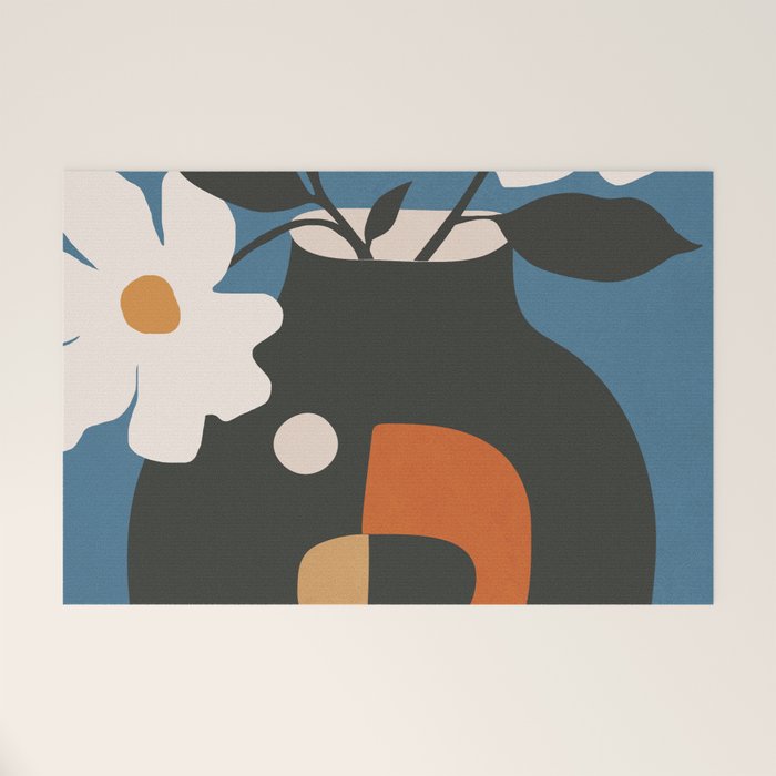 Geometric Blossom 4 Welcome Mat Gallery Image 1