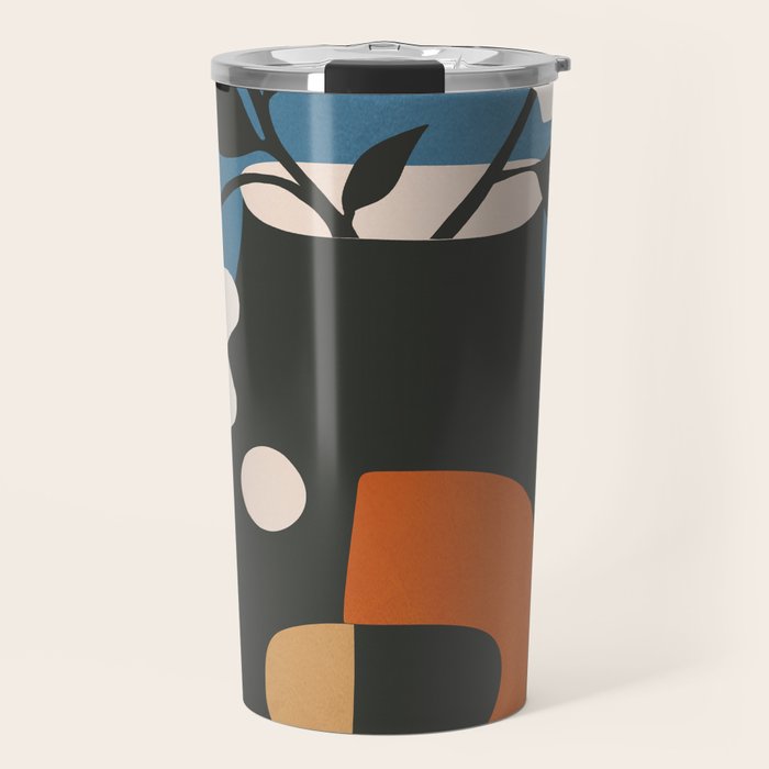 Geometric Blossom 4 Travel Mug Gallery Image 1