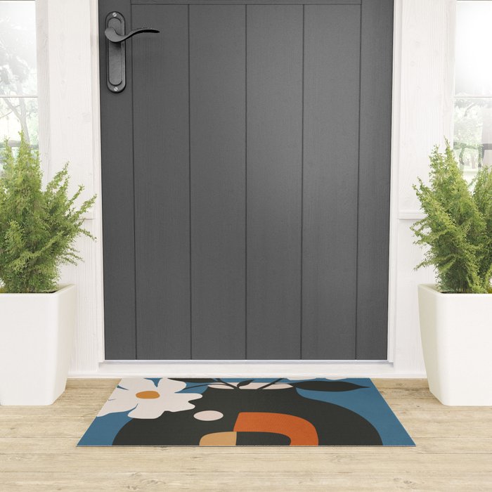 Geometric Blossom 4 Welcome Mat Gallery Image 3