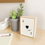 Ace of Hearts - Lucky Black and White Mini Art Print Gallery Image 2