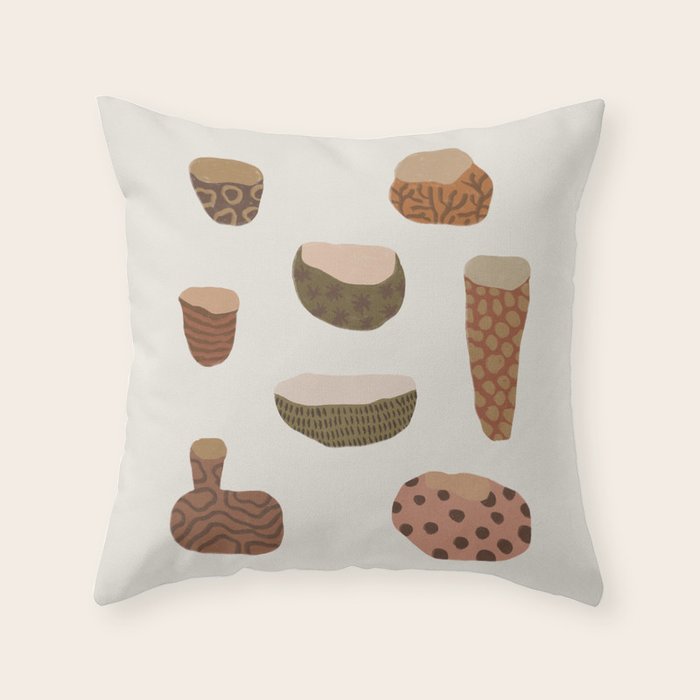 Pottery Throw Pillow Gallery Image 1