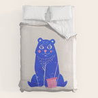Blue Christmas Bear Duvet Cover Gallery Image 6