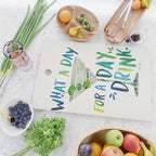 What a Day for a Day Drink - Blue & Green Palette Cutting Board Gallery Image 2