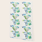 What a Day for a Day Drink - Blue & Green Palette Wallpaper Gallery Image 2