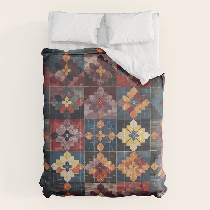 Amethyst Trail Patchwork Comforter Gallery Image 6