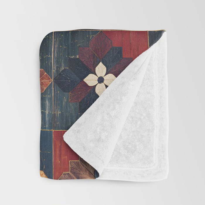 Amethyst Trail Patchwork Throw Blanket Gallery Image 3