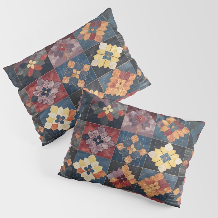 Amethyst Trail Patchwork Pillow Sham Gallery Image 3