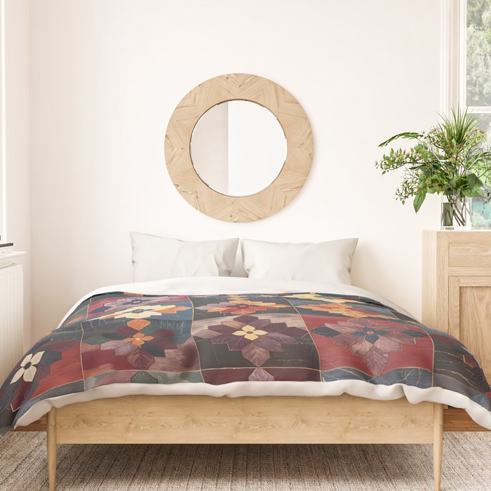 Amethyst Trail Patchwork Duvet Cover Gallery Image 3