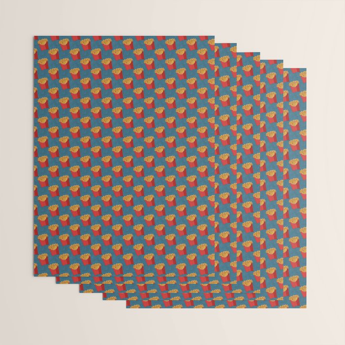 FAST FOOD / Fries - pattern Wrapping Paper Gallery Image 3