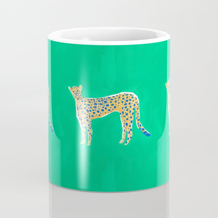 Leopard - Green Coffee Mug Gallery Image 4