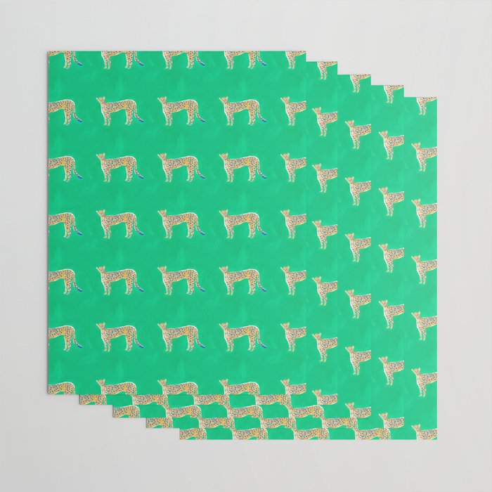 Leopard - Green Wrapping Paper Gallery Image 3