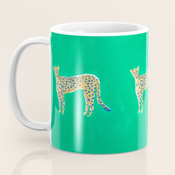 Leopard - Green Coffee Mug Gallery Image 3
