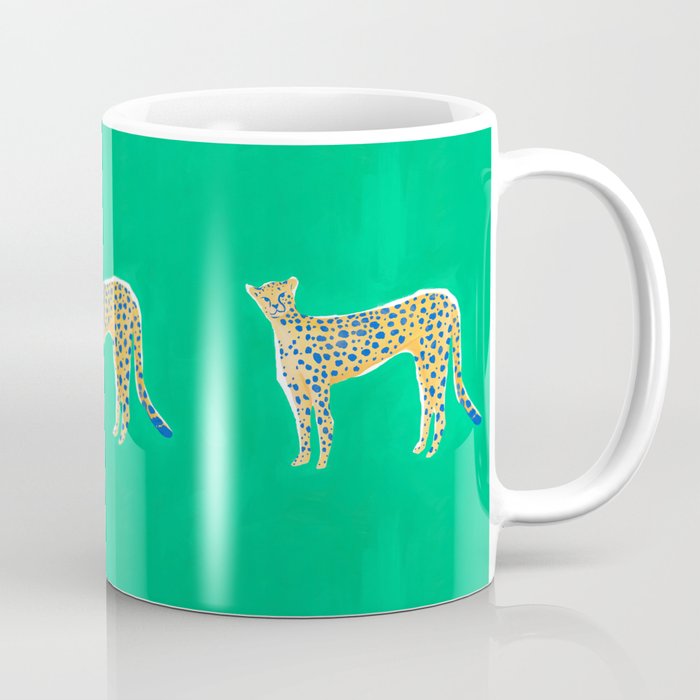 Leopard - Green Coffee Mug Gallery Image 1