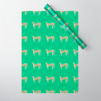 Leopard - Green Wrapping Paper Gallery Image 1