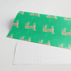 Leopard - Green Wrapping Paper Gallery Image 2